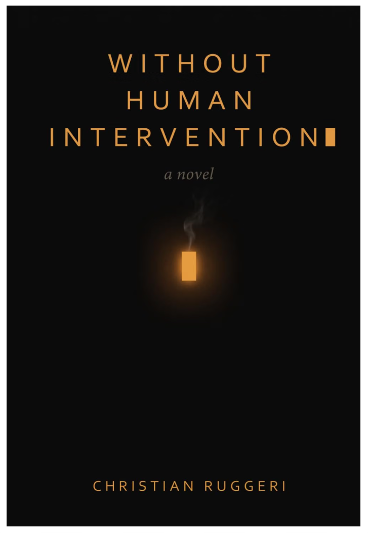Portada de Without Human Intervention — Christian Ruggeri. Portada de la edición en inglés